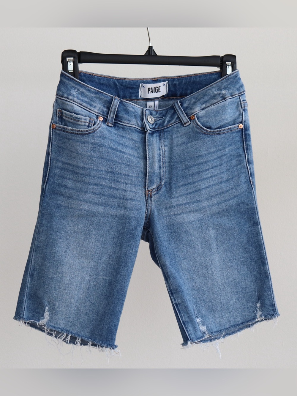 Paige - Jax Cut Off Knee Shorts Kaysan Distressed - Women’s Size 23